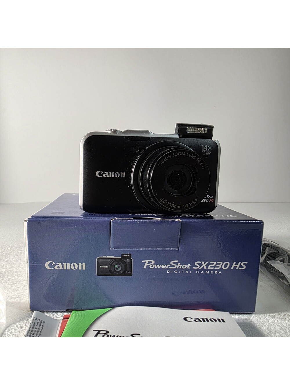 Canon PowerShot SX230 HS 12.1MP Digital Camera - Black Kit W BOX *TESTED*